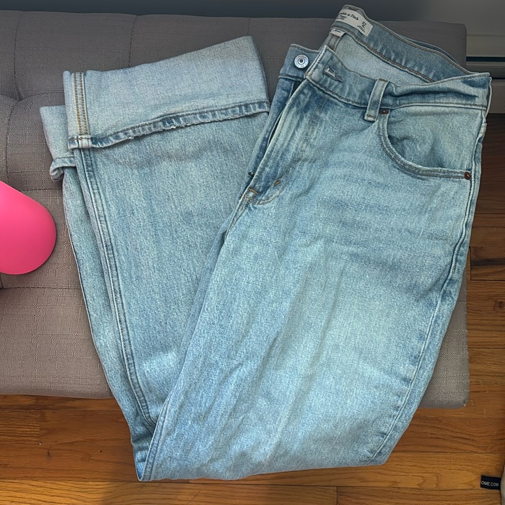 Abercrombie curve love low rise baggy jeans